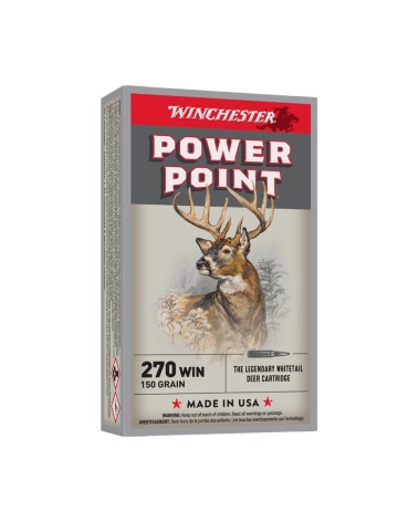 WINCHESTER cal.270 Win Power Point 150 grains - 9.7 grammes x20