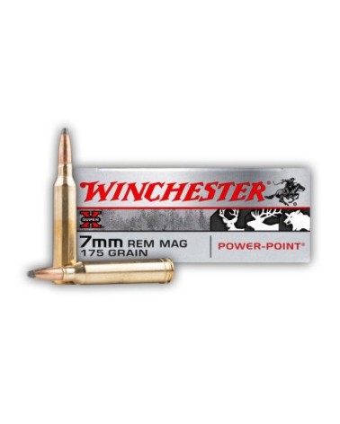 WINCHESTER cal.7mm Rem Mag Power Point 175 grains - 11.3 grammes x20