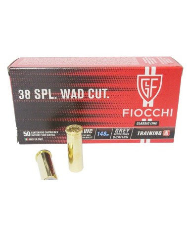 FIOCCHI cal.38 Spécial Wad Cutter X50