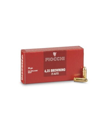 FIOCCHI 6,35 Browning - 25ACP - FMJ 50GR. x50