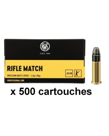 RWS Rifle Match cal.22lr Professionnal Line x500