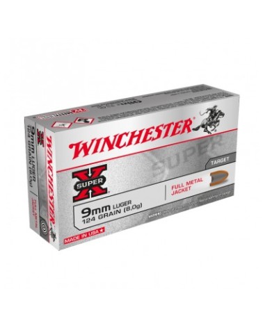 WINCHESTER 9x19 124 Gr FMJ