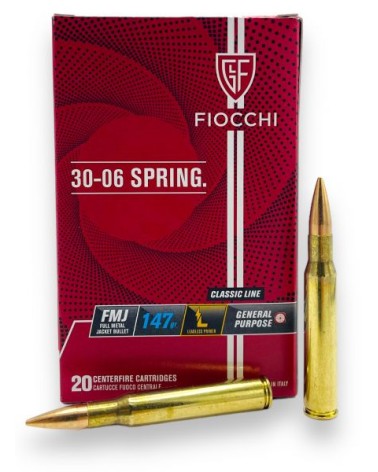 FIOCCHI cal.30-06 Sprg FMJ 147 grains x20