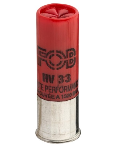 CARTOUCHES FOB HV 33 ACIER HAUTE PERFORMANCE MAGNUM - CAL. 12/76 N°5