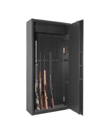 ARMOIRE FORTE ELITE GAPER 12 ARMES + ÉTAGÈRES MODULABLES