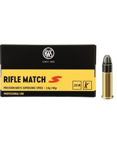 RWS Rifle Match Supersonic 22lr Professionnal Line x50