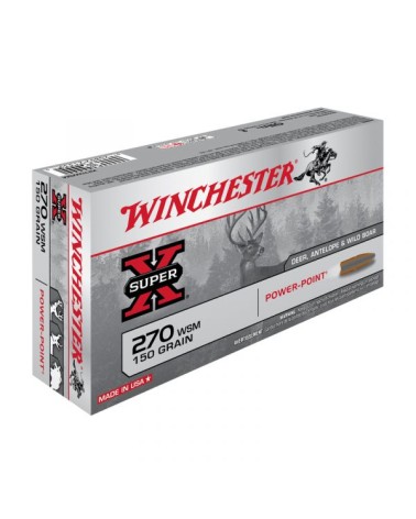 WINCHESTER 270WSM SUPER X POWERPOINT 150GR X20