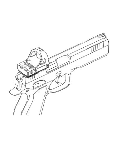 PLATINE VECTOR OPTICS POUR POINT ROUGE CZ SHADOW