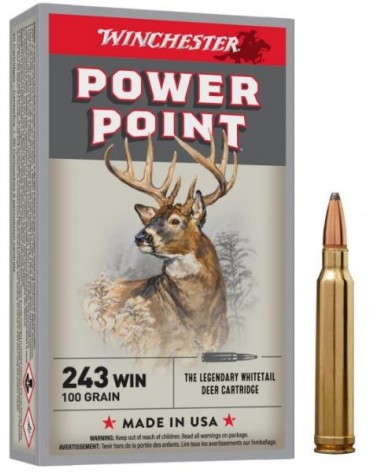 WINCHESTER Cal.243 Win Power Point 100 grains x20