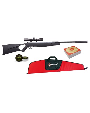 PACK CARABINE CROSMAN F4 NP 4.5 19.9J + LUNETTE 4X32