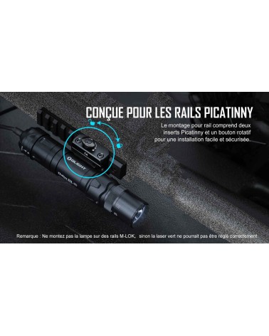 Olight Odin GL Mini | Lampe Tactique Laser Vert