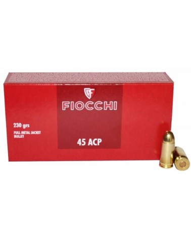 Cartouches Fiocchi Cal. 45 ACP FMJ 230 gr x 500