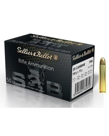 SELLIER BELLOT cal.30 Carbine (30M1) FMJ 110 grains x50