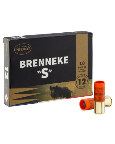 CARTOUCHE PREVOT À BALLE BRENNEKE-S - CAL. 12/70