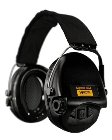 Casque électronique SORDIN Supreme Pro X Noir Gel