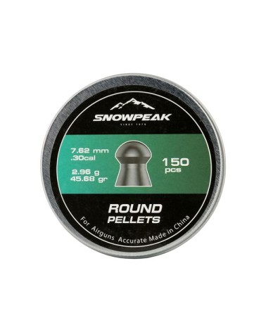 PLOMBS RONDS SNOWPEAK C7.62 X150