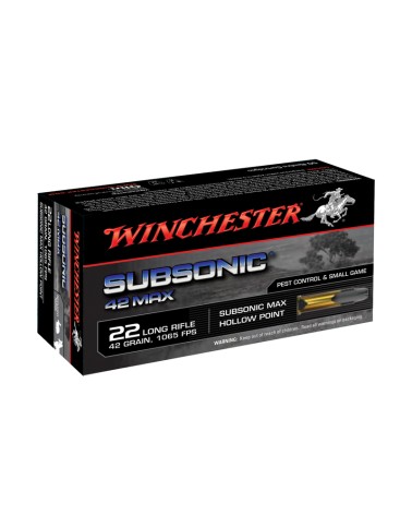 winchester SUBSONIC CAL. 22 LR 42 GRAINS