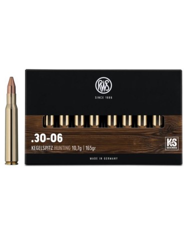 RWS cal.30-06 Sprg KS 165 grains - 10.7 grammes X20