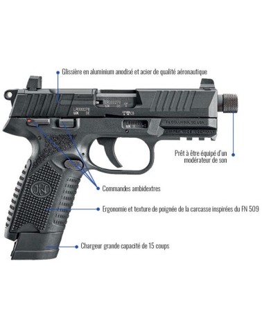 FN HERSTAL 502 Tactical Bi-Ton NOIR/FDE cal.22Lr