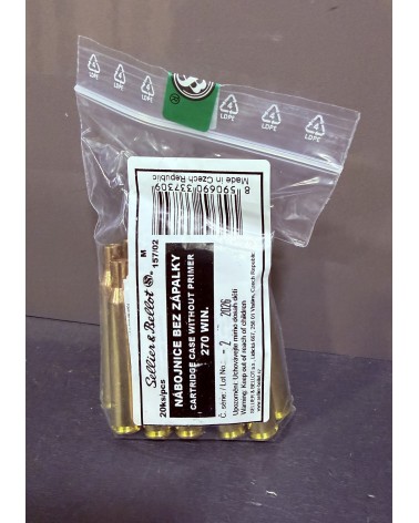 Sellier & Bellot Douilles 270 Winchester X20