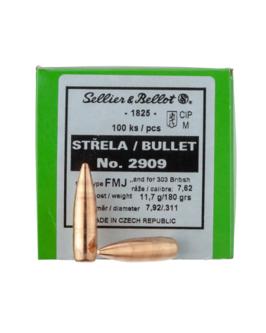 Ogives SELLIER BELLOT cal.303 British FMJ 180gr x50