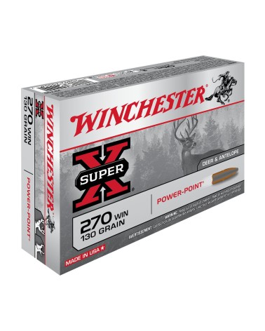 WINCHESTER cal.270 Win Power Point 130 grains - 8.4 grammes X20